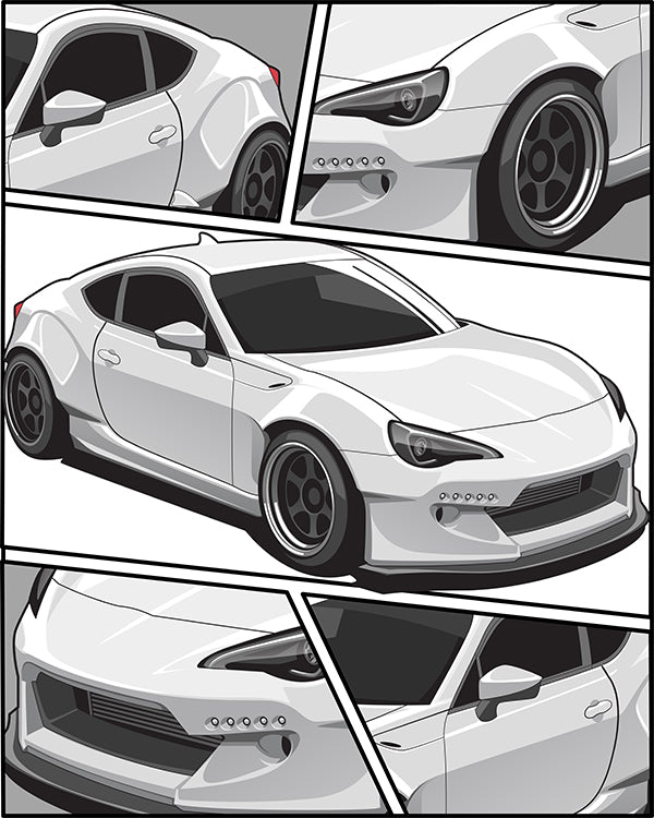 Large JDM Car Posters
