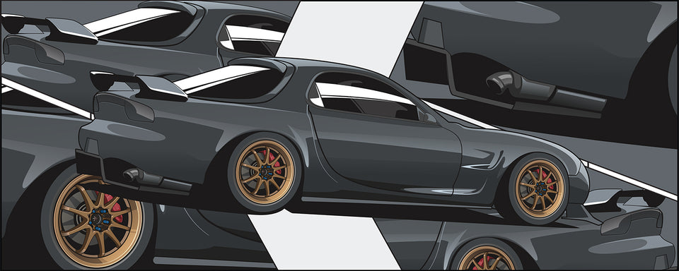 JDM Car Poster | Large Premium Printed Car Posters