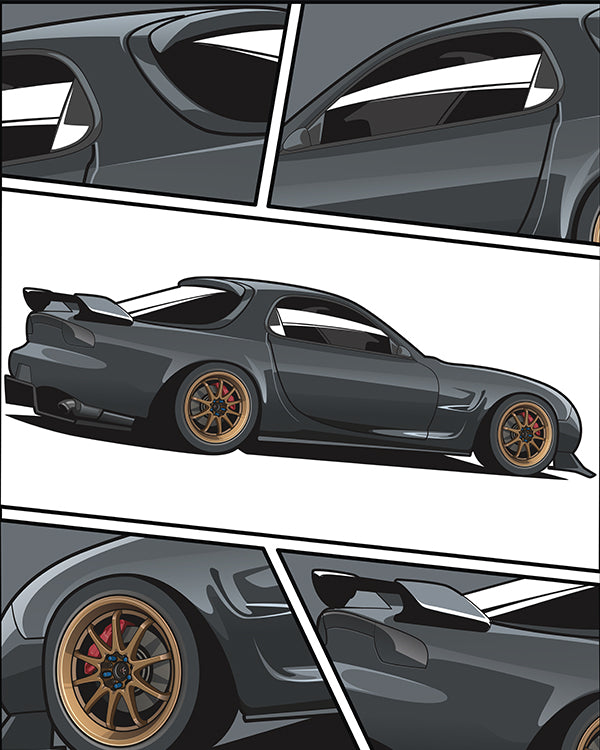 JDM Car Poster | Large Premium Printed Car Posters