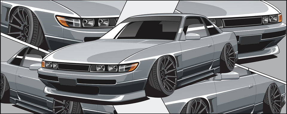JDM Car Poster Large Premium Printed Car Posters Lucid Collective