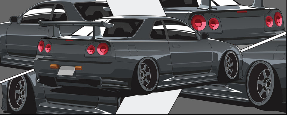 JDM Car Poster | Large Premium Printed Car Posters