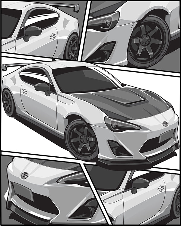JDM Car Poster | Large Premium Printed Car Posters