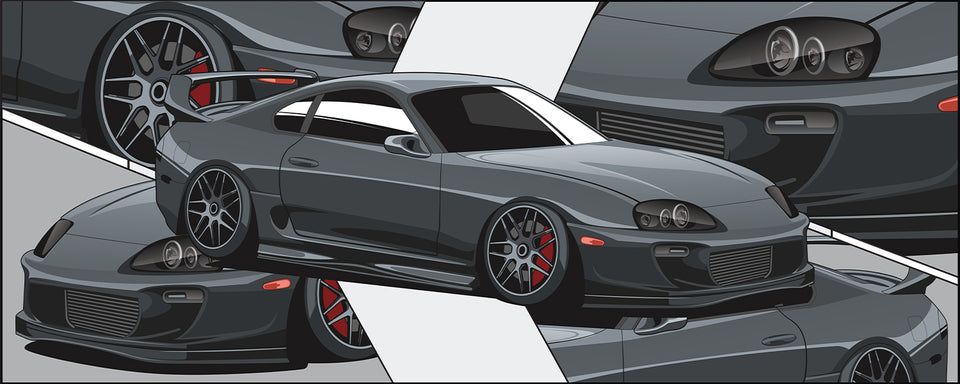 JDM Car Poster | Large Premium Printed Car Posters